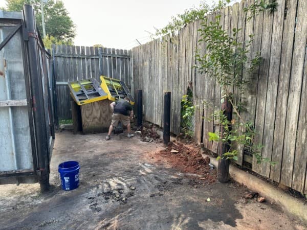 Big Star Property Solutions crew removing junk and debris in Greensboro, NC